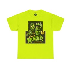 Shock Monsters T-Shirt Tee FAMOUS FROM FAMOUS MOVIES Frankenstein Mole People
