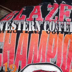 Men’s Portland Blazers Black Blaze Western Conference Champions 1991 T-Shirt
