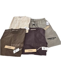 Essentials Fear of God Eggshell Plum Wood Cotton Logo T-Shirt SML Men Regular