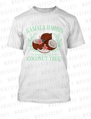 Kamala Harris 2024 Coconut Tree Tee Shirt President Pro Club Shaka RTP Tshirt