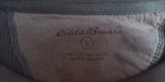 D55)EDDIE BAUER WAFFLE THERMAL TEE SHIRT LONG SLEEVE L LARGE NICE USED CONDITION