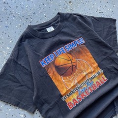 VTG Y2K Delta Basketball Funny Parody Basketball Is Life Sports Athletic Tshirt