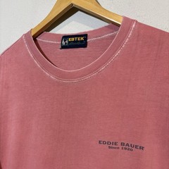 Vintage Eddie Bauer Y2K Distressed Sun Fade Distressed Men’s 2XL PINK T Shirt