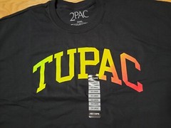 Tupac Spell Out Long Sleeve T-Shirt Sixe 3XL Black If You Can Make It Through