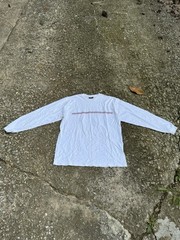 Vintage Y2K Ivy Crew Explorer Men’s White Graphic Print Long Sleeve T-Shirt M
