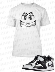 Graphic Attitude Face Sneaker Tee Shirt To Match J1 Split Black Big Tall Small T