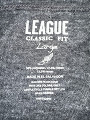 The League Gray U Penn Quakers Men’s Large Poly Cotton Blend T-shirt