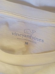 Vineyard Vines Mens Long Sleeve Cotton Football Tee Shirt Sz M EUC