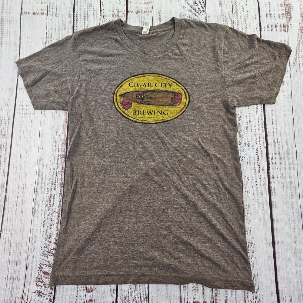 Cigar City Brewing Brown Short Sleeve Tri-Blend T-Shirt Men’s M