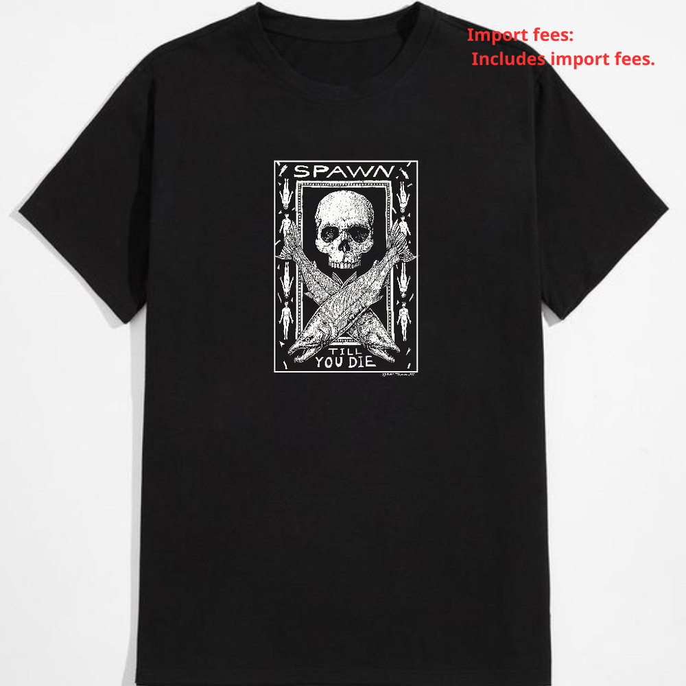 Vintage 80s Spawn Till You Die Ray Troll T-Shirt Rare Artwork Streetwear