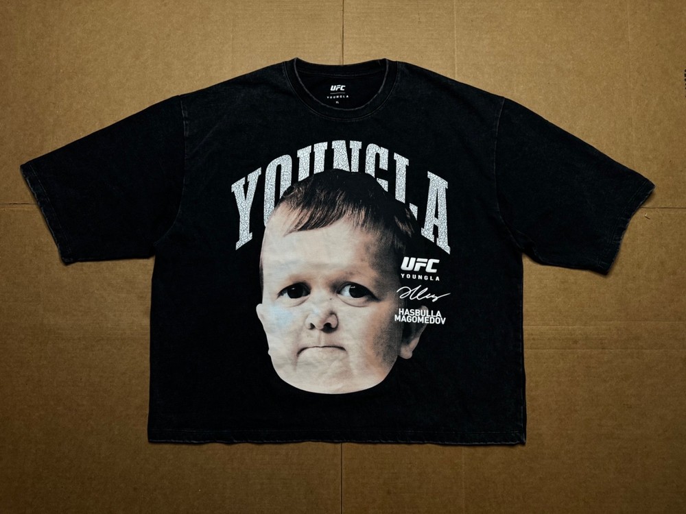 Youngla 4204 Men’s XL UFC™ Fighter Hasbulla Tee Shirt Black Young La