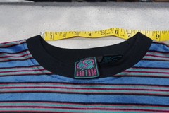 Vintage 90s Santana Striped Pocket T-Shirt Men’s L Acrylic Grunge Skater Surfer