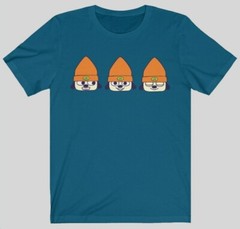 PaRappa The Rapper T-Shirt Tee (Navy Blue) Official Retro PS1 Sony PlayStation