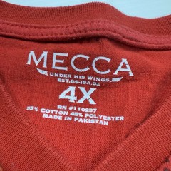 Mecca Y2K Under His Wings Punk Logo Mens T-Shirt 4XL Red Grunge Streetwear
