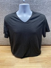 John Varvatos V Neck T Shirt Black Large Classic Casual Designer Basic