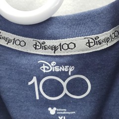 Disney Shirt Mens XL Blue Short Sleeve Disney 100 Mickey Mouse Graphic Logo Tee