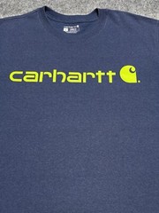 Carhartt Blue Green Type Spellout Work Wear Seattle Pro Team PNW Shirt L Loose