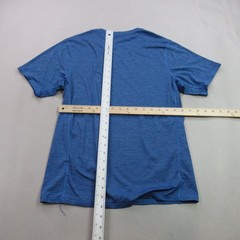 Patagonia Shirt Mens Medium Short Sleeve Blue Crew Neck Casual Outdoors