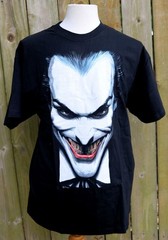 NOS Vintage Y2K Alex Ross Big Face JOKER DC Comics Graphitti T Shirt Size XL