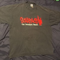 Vintage 90s Y2K Scarface The American Dream Tony Montana USA XL T Shirt Movie