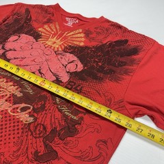 Mecca Y2K Under His Wings Punk Logo Mens T-Shirt 4XL Red Grunge Streetwear