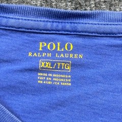 Polo Ralph Lauren T-Shirt Men’s 2XL Blue Cotton Pony Logo Casual Summer Outdoor