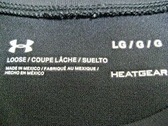 EUC- UNDER ARMOUR TACTICAL HEATGEAR Size Large Black Polyester Base Layer