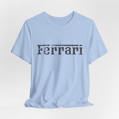 Distressed Ferrari Emblem T-Shirt | Vintage Racing Logo Tee | Motorsport | F1