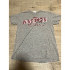 University of Wisconsin Badgers Hockey T-Shirt Mens Size Medium Kohl Center NCAA