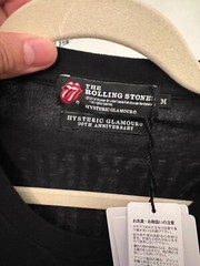 HYSTERIC GLAMOUR 30th Anniversary THE ROLLING STONES MEDIUM Sucking in Seventies