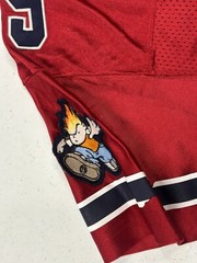 Vintage 90s JNCO Flamehead 85 Jersey Size Youth Large(measurements In photos)