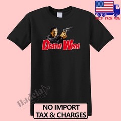 Death Wish Charles Bronson Movie Men’s Black Size S-5XL