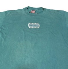 Vintage Mossimo T Shirt Men’s Large Green Single Stitch Made in USA Front & Back