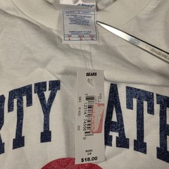 Vintage Party Patrol No Bar Too Far T-Shirt NOS Mens Large White Tennessee River