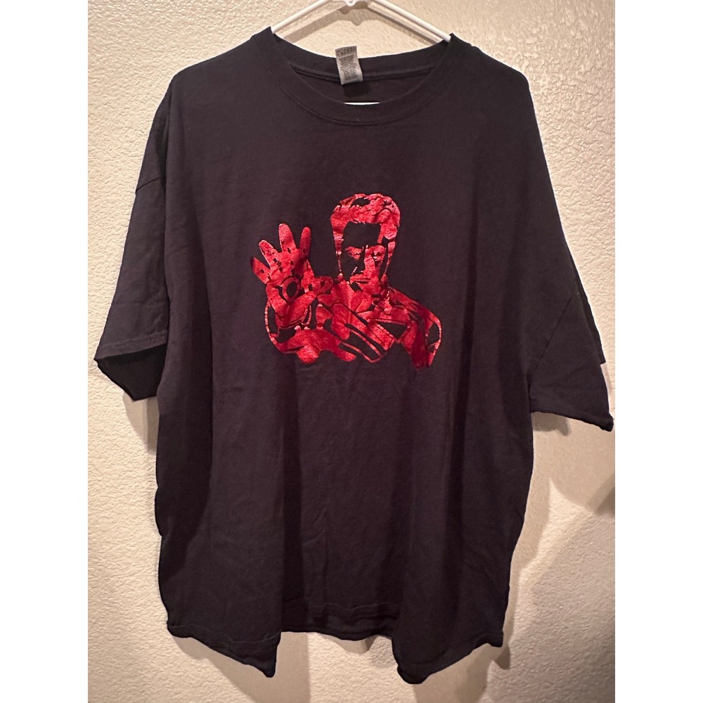 Marvel Avengers Disney Ironman Red Foil Silhouette Tee 3XL