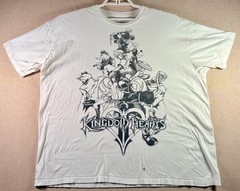Kingdom Hearts II Disney Square Enix T Shirt Mens 2XL White Anime Game