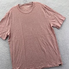 Faherty Striped Shirt Mens XL Orange Cloud Cotton Soft Short Sleeve Tee *A98 New