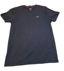 Hollister Must Have Collection T Shirt Crew Neck Short Sleeve Navy Blue M Medium