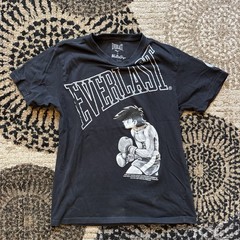 RARE! Everlast X Ashita No Joe T Shirt Men’s Large Tomorrow’s Joe Shirt Black