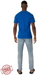 LOGOVISION Collegiate Distressed Circle Logo Unisex Cotton T-Shirt