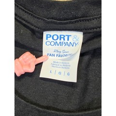 Port & Company Mens Uncle Squared Graphic T-Shirt Black Cotton Large