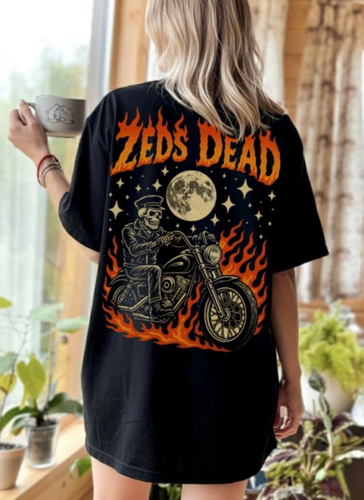 ZEDS DEAD Motor Cycles T Shirt _ Edm Music Festival Merch, Raver GiftZEDS DEAD M