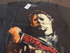 Michael Myers 🎃 Bloody Disgusting Large T-shirt Halloween 2 Sided Pure Evil NWT