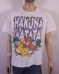 vintage 90s Disney The Lion King Simba T-Shirt Hakuna Matata single stitch L/XL