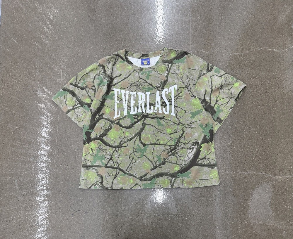 Coney Island Picnic Short Sleeve Everlast Shirt Mens 2XL Material Camo