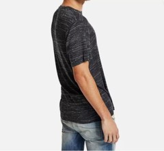 INC Men’s Space Dyed Crewneck Tee Size: Med, Lg Color: Deep Black