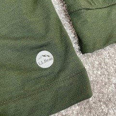 LL Bean Henley Shirt Mens XXXL Merino Wool Blend Slightly Fitted Olive Green 3XL