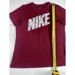 Nike Dri-Fit Graphic T-Shirt XL Maroon Burgundy Mens Short Sleeve Athletic Tee