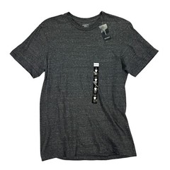 Alfani Mens Crewneck Short Sleeve Regular Fit Undershirt T-Shirt Heather Black S
