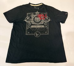 Vintage Old Navy Black XL Crew Neck Short Sleeve Cotton Knit Graphic Skull Tee